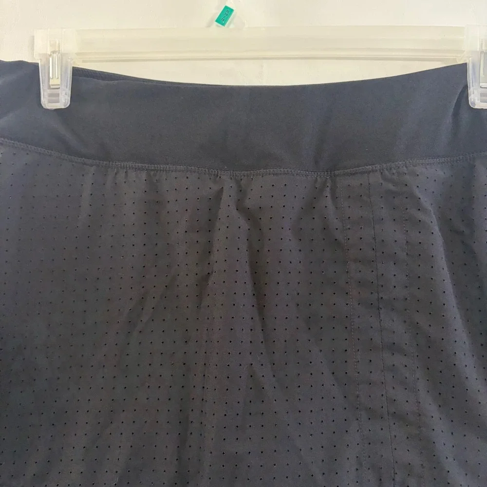 Mondetta Black Perforated Pleated Active Skort Womens Large Tennis Golf‎ Running